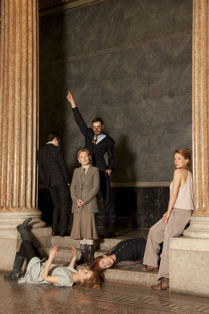 Fabian Krüger, Cornelia Köndgen, Babett Arens, Swintha Gersthofer, Lisa Weidenmüller @ Yasmina Haddad, Link Landestheater